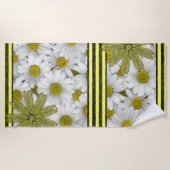 Serviettes de plage Fleurs de soleil (Devant)