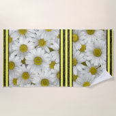 Serviettes de plage Fleurs de soleil (Devant)