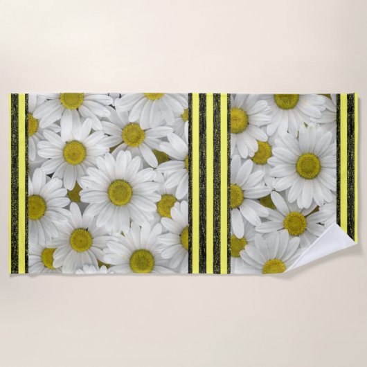 Serviettes de plage Fleurs de soleil (Devant)