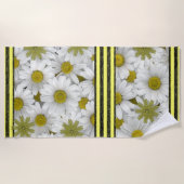 Serviettes de plage Fleurs de soleil (Devant)