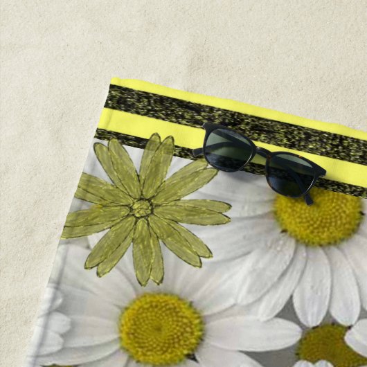 Serviettes de plage Fleurs de soleil (En situation)