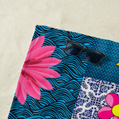 Serviettes de plage Fleurs de soleil (En situation)