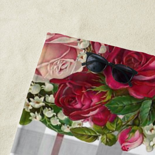 Serviettes de plage Floral (En situation)