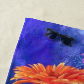 Serviettes de plage Gerberas Trois Couleurs (En situation)