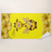 Serviettes de plage Giraffe (Devant)