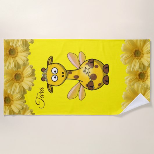 Serviettes de plage Giraffe (Devant)