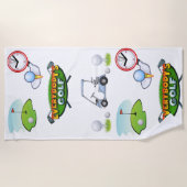 Serviettes de plage Golf (Devant)