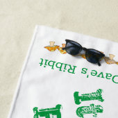 Serviettes de plage Grenouille Champignons Ribbit (En situation)