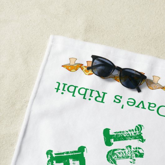 Serviettes de plage Grenouille Champignons Ribbit (En situation)