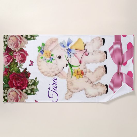 Serviettes de plage Lamb (Devant)