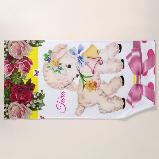 Serviettes de plage Lamb (Devant)