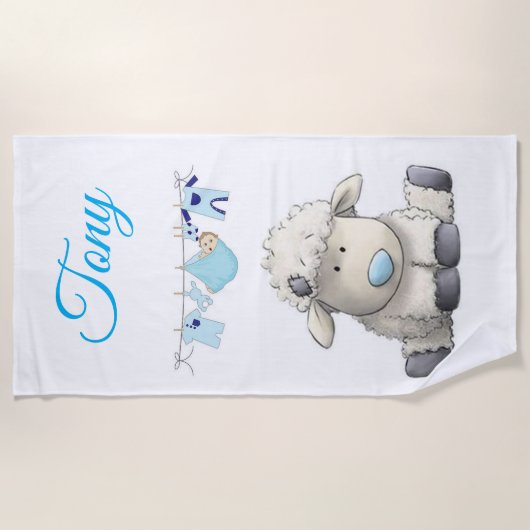 Serviettes de plage Lamb (Devant)