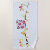 Serviettes de plage maillots de bain (Devant)