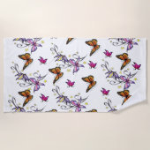 Serviettes de plage Papillons (Devant)