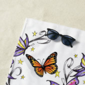 Serviettes de plage Papillons (En situation)
