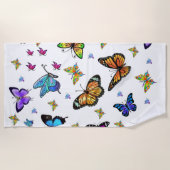 Serviettes de plage Papillons (Devant)