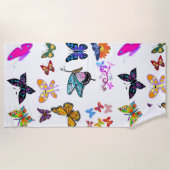 Serviettes de plage Papillons (Devant)