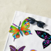 Serviettes de plage Papillons (En situation)