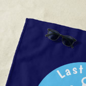 Serviettes de plage personnalisées - Ancre (En situation)