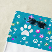 Serviettes de plage personnalisées, design Emprein (En situation)