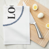 Serviettes de plage personnalisées Monogramme LOGO (Quart Plié)