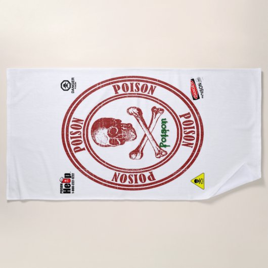 Serviettes de plage Poison (Devant)