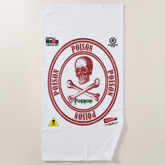 Serviettes de plage Poison (Devant)