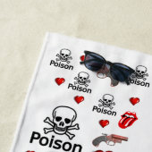 Serviettes de plage Poison (En situation)