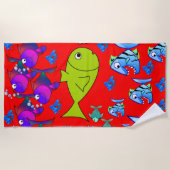 Serviettes de plage Poisson (Devant)