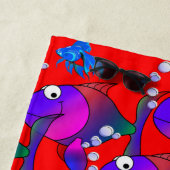 Serviettes de plage Poisson (En situation)