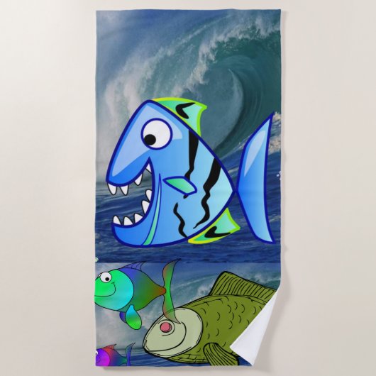 Serviettes de plage Poisson (Devant)