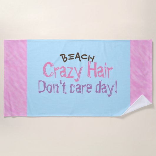 Serviettes de plage rose violet bleu pour les chev (Devant)