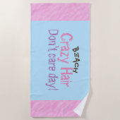 Serviettes de plage rose violet bleu pour les chev (Devant)