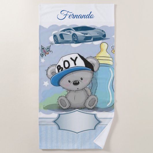 Serviettes de plage Teddy Bear (Devant)