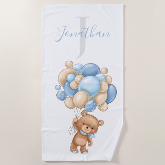 Serviettes de plage Teddy Bear Cutest pour les enf (Devant)