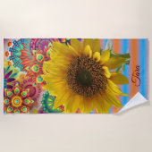 Serviettes de plage Tournesol (Devant)