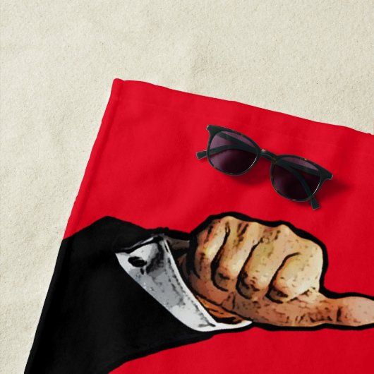 SERVIETTES DE PLAGE TRUMP (En situation)