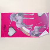 Serviettes de plage Unicorn (Devant)