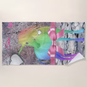 Serviettes de plage Unicorn (Devant)