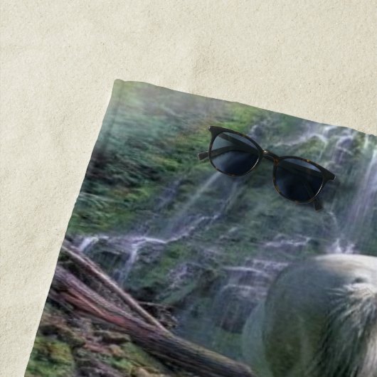 Serviettes de plage Unicorns (En situation)