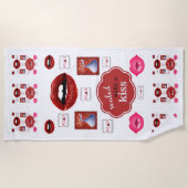 Serviettes de plage Valentine's (Devant)