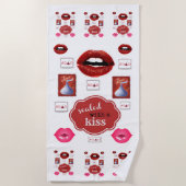 Serviettes de plage Valentine's (Devant)