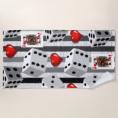 Serviettes de plage Valentine's (Devant)