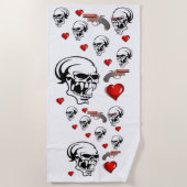 Serviettes de plage Valentine's (Devant)