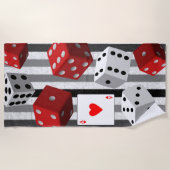 Serviettes de plage Valentine's (Devant)