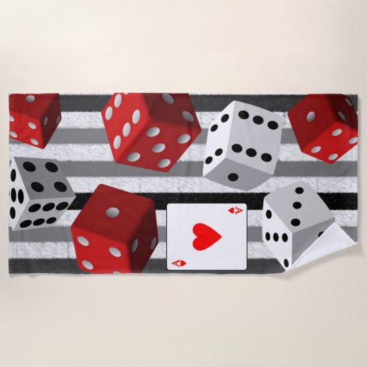 Serviettes de plage Valentine's (Devant)