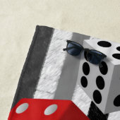 Serviettes de plage Valentine's (En situation)