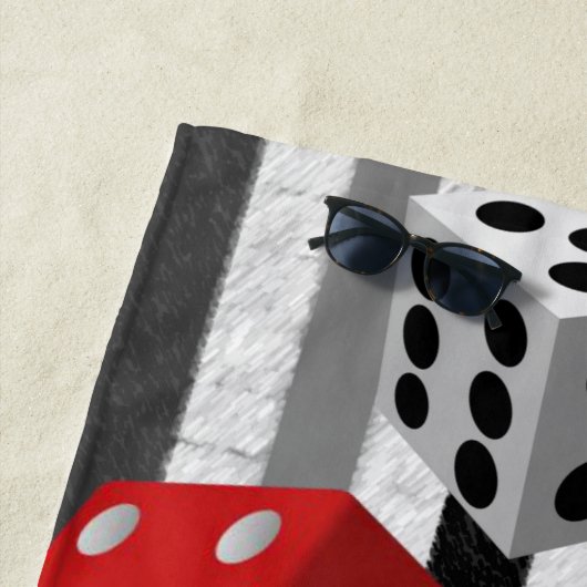 Serviettes de plage Valentine's (En situation)