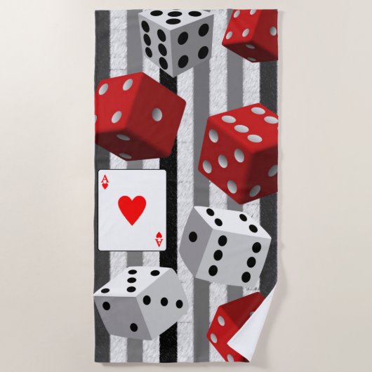 Serviettes de plage Valentine's (Devant)