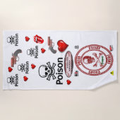 Serviettes de plage Valentine's (Devant)